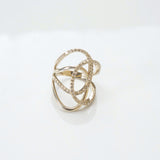 Tri-Circle Diamond Cocktail Ring