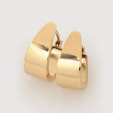 Flat Drop Gold Earrings